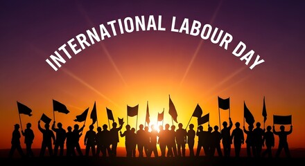 Fototapeta premium Celebrating international labor day a tribute to workers' rights and achievements