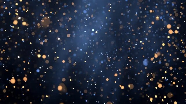 Festive golden glitter background with sparkling particles for party and New Year Eve celebration elegant style