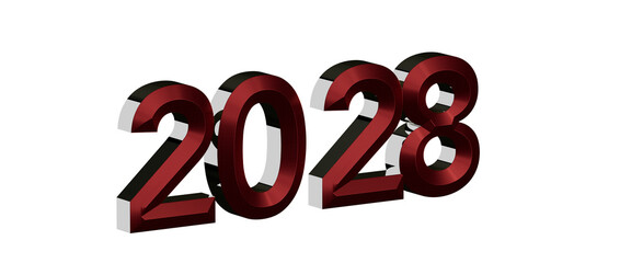 2028 new year concept design illustration. Perfect for greetings, events and calendar pur © vegefox.com