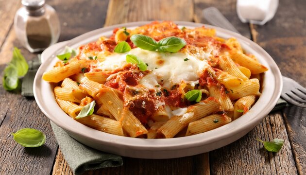 baked ziti with mozzarella
