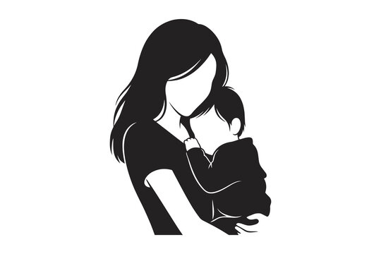 Mother holding and breastfeeding a baby in a tender and loving moment with care and nurturing