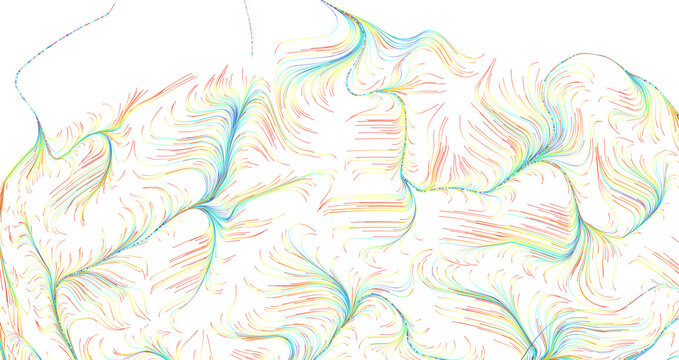 Abstract background with vibrant flowing lines creating organic shapes and intricate patterns, symbo