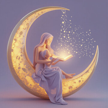 girl in the moon