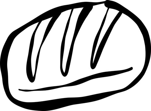 Baguette SVG, Croissant, Whimsical Bread, Handdrawn Bakery, French Bread, Pastries Illustration, French Cafe