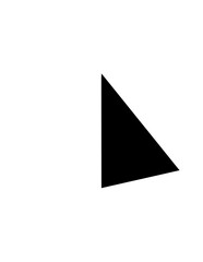 Fototapeta premium Black Triangle Shape Geometric Form.