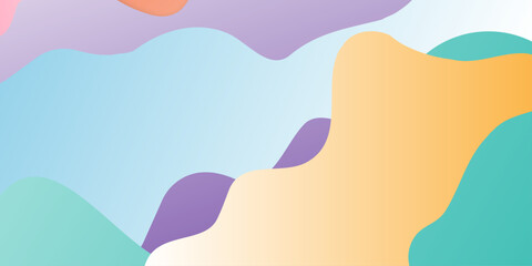 Colorful Seamless camouflage pattern background. Sea shore waves and sand paper cut out colourful background top view cartoon style. Abstract background of hand-drawn pastel colorful waves .    © Tafseer
