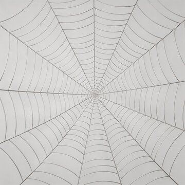 Spider web pattern from center view