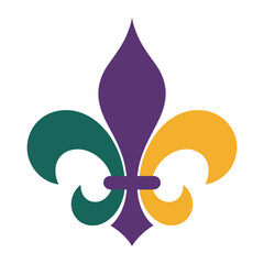 Fleur de lis carnival symbol decorative royal motif for festive celebration branding and ornamental vector illustration design. © Sidratul Muntaha 4