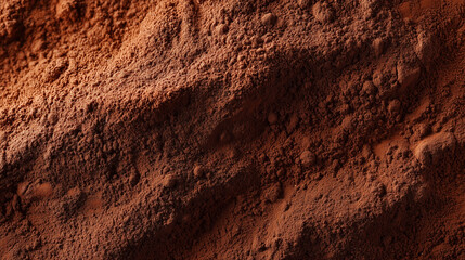 Fototapeta premium Macro of coffee powder texture, organic pattern, soft shadows, high resolution