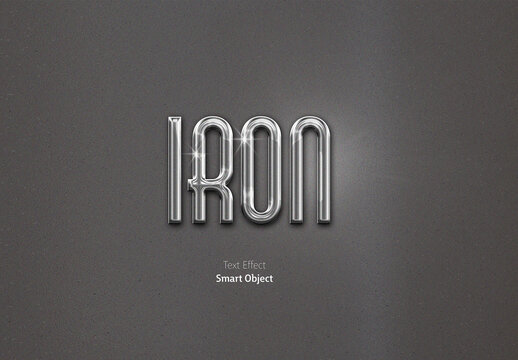 Iron Text Effect