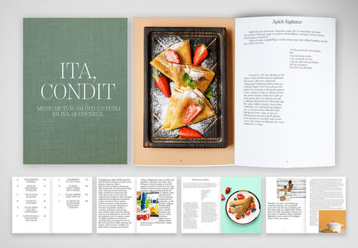 Minimal and Modern Cookbook Template