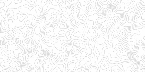 Minimal relief topography map area wallpaper. vector topo paper lines. Topographic contour lines grid map pattern. Geographic hiking mountain art dynamic design. © MdLothfor