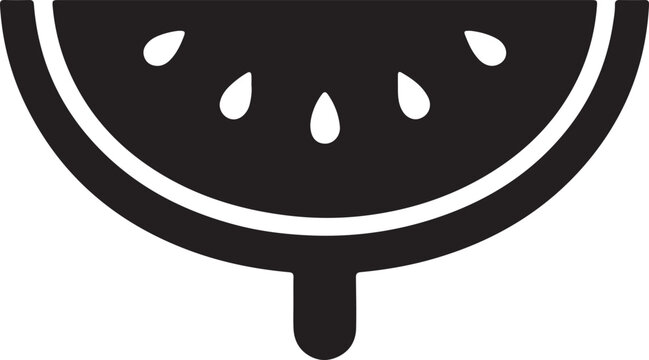 A funny cartoon monster with a pizza face and chocolate eyes is featured in this vector illustration art icon of a snack plate