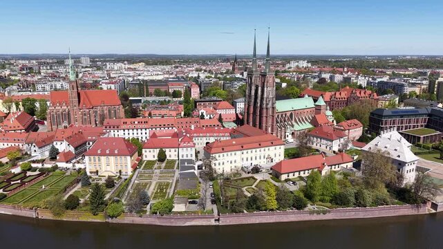 Ostrow Tumski in Wrocław, Poland