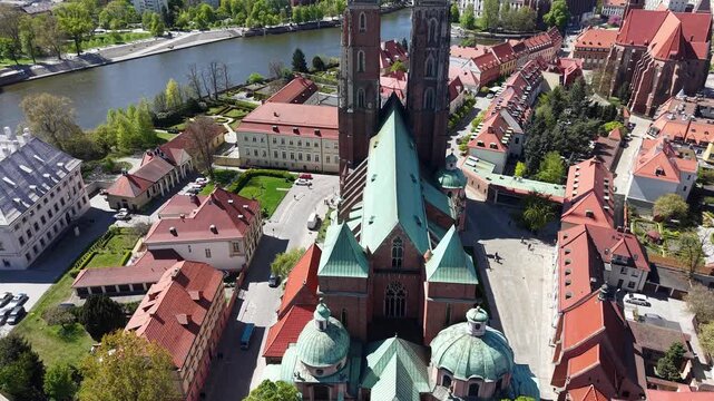 Ostrow Tumski in Wrocław, Poland