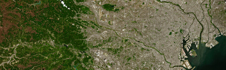 Tokyo on open data satellite image © M. Jurzyk