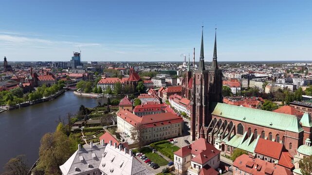 Ostrow Tumski in Wrocław, Poland
