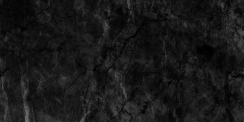 Naklejka premium Panorama dark gray black slate pattern texture background, dark grunge distressed texture with high contrast noise, Surface of old and dirty outdoor building wall,