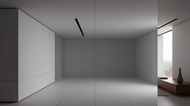 Subtle reality calibration scan improving spatial alignment in minimal interior