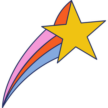 Retro Shooting Star