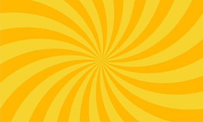 Circus vintage background with spiral yellow and orange rays, retro radial sunburst beams, carnival tent backdrop for poster banner summer fair © crazy