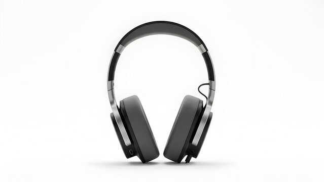 Modern Over ear Headphones with Silver Accents
