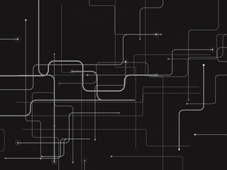 Obraz premium Minimal Digital Circuit Board Background