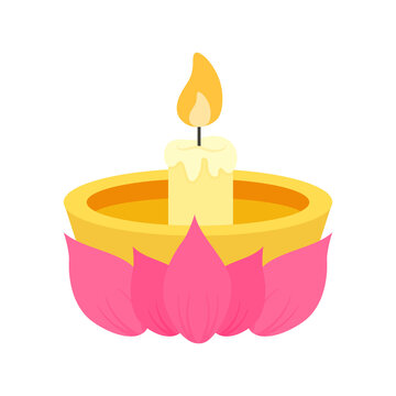 Vesak Candle Lotus Petal