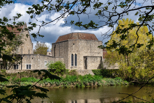 The Friars overlooking the river Medway in the beautiful village of Aylesford near Maidstone in Kent