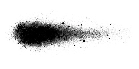 Ink Trail: A sleek black ink trail gracefully traverses the blank expanse, leaving a captivating mark © Easter Egg Graphics