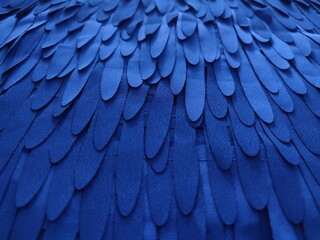 Obraz premium Texture textile bleu à effet plumes superposées – relief graphique et design original