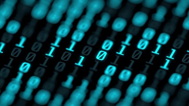 Binary Data Stream Loop with Bokeh 3D Animation