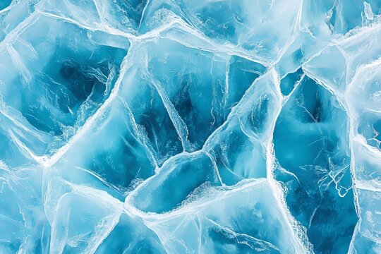 High Resolution Abstract Texture of Cracked Snow and Ice with Frosty Reflections for Designers