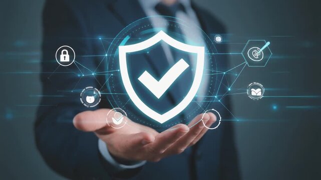Invisible shields guard data streams, trust glows brightly, securing futures through innovation and vigilance.