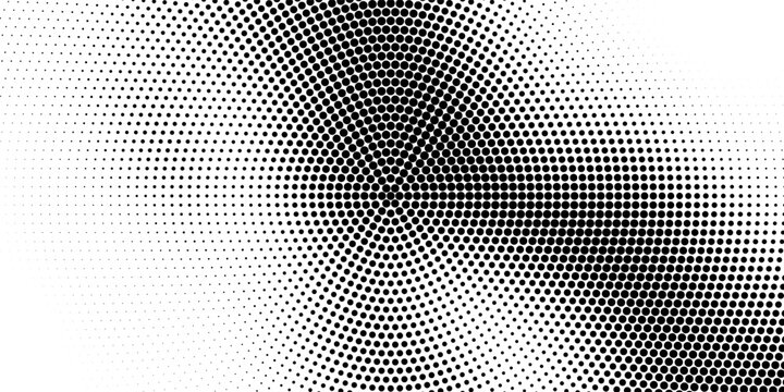 Halftone monochrome texture with dots. Minimalism, vector. Background for posters, websites, business cards, postcards, interior design.