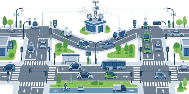 Smart city traffic management with autonomous vehicles and connected infrastructure