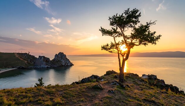 Majestic tree at sunrise (2)