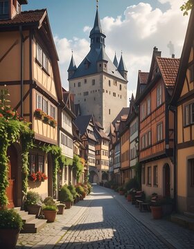 Medieval Town Square