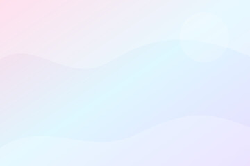 Naklejka premium Soft pastel light blue and pink gradient background with smooth waves