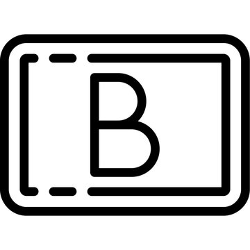 Square b Icon