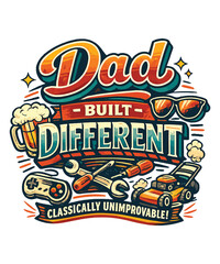 Naklejka premium Happy Fathers Day Trendy T-Shirt Designs SVG Bundle - Bible Verse t shirts design, Calligraphy t shirt design, Hand drawn lettering phrase, Isolated on white background, svg Files for Cutting Cricut 