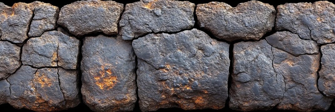 Rustic Stone Wall Facade Backdrop with Grey, Black, and Gold Textures, Perfect for Outdoor Settings