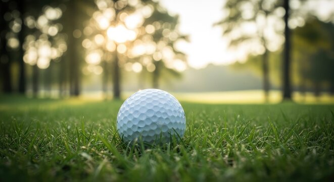 Fathers day golf a perfect gift idea for dad golf ball on green course