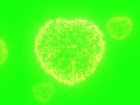 abstract green background with dandelion