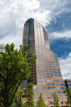 The "Jukebox" building at 301 South College Street in uptown Charlotte, NC