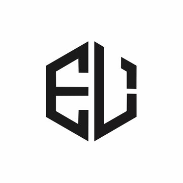 EOL Letter Logo Simple Geometric Monogram Minimal Black Vector Design