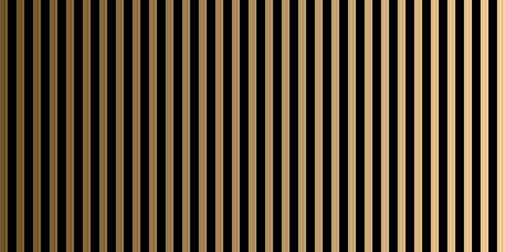 Motif abstrait rayures dor&eacute;es et noires verticales