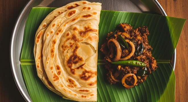 Kerala parotta and beef fry a delicious south indian meal