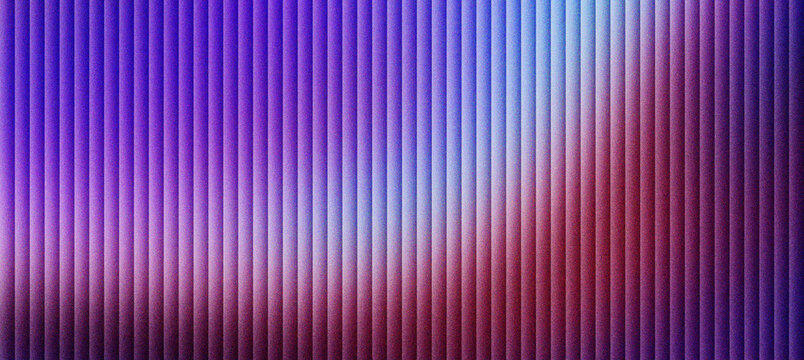Abstract vertical line pattern with purple and blue gradient, textured ribbed surface background for modern technology design, vibrant neon striped backdrop for digital marketing and media.
