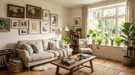 Fototapeta premium living room interior with sofa